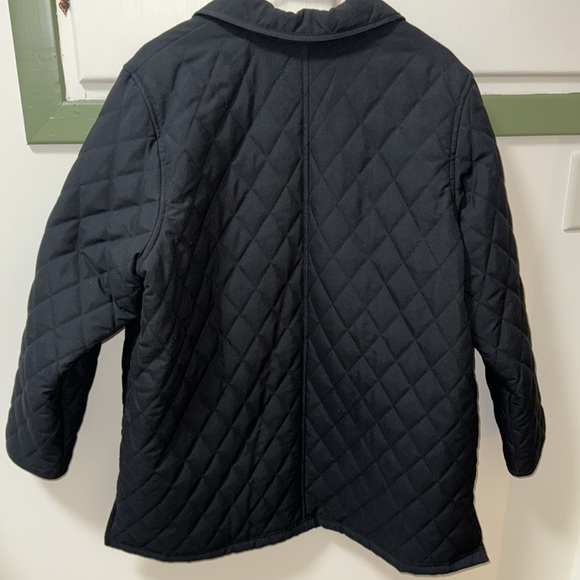 Blair black jacket. Diamond quilting. Buttons. 2 side pockets. Lightweight - Picture 2 of 6